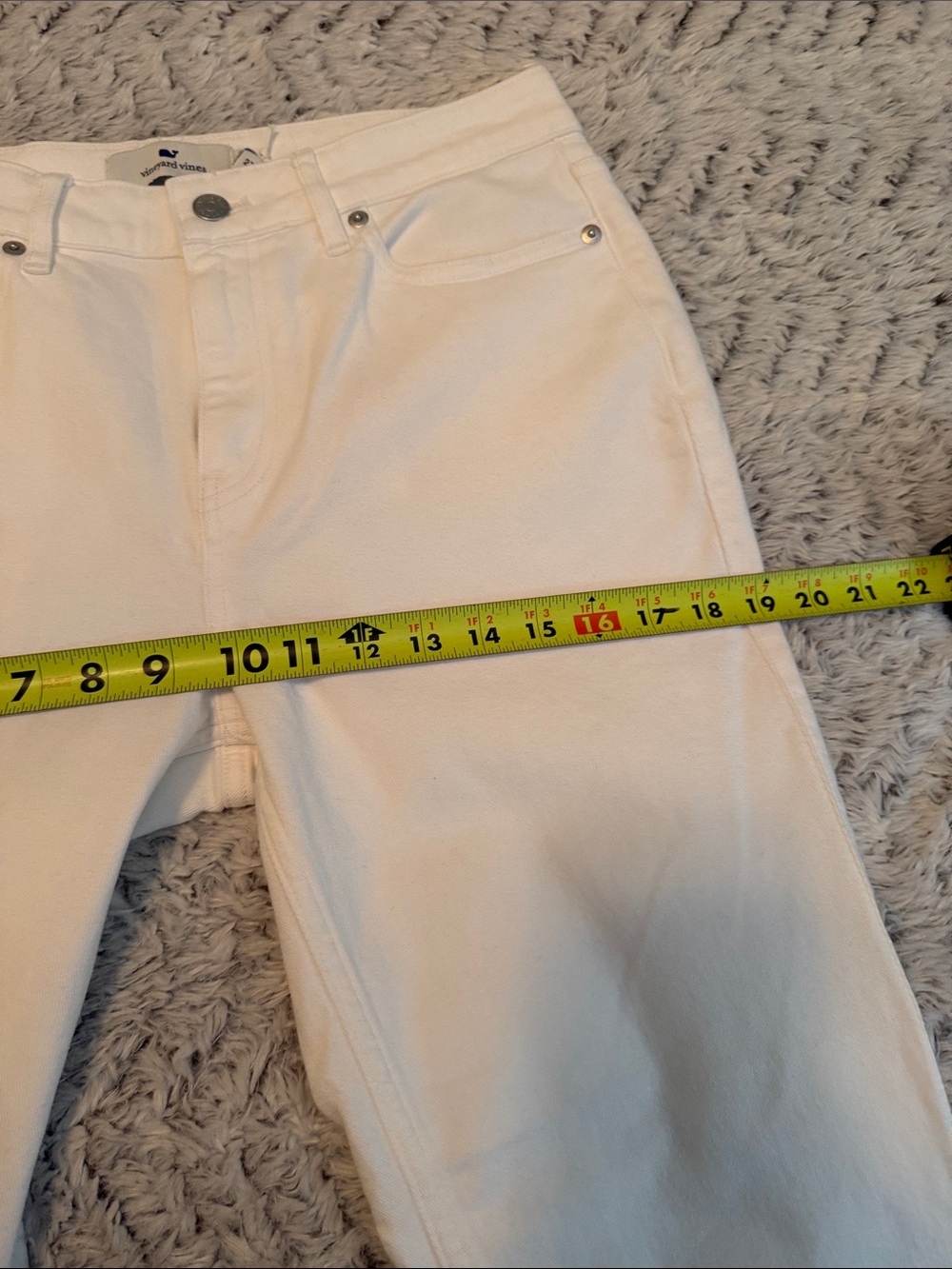 Women’s White Straight-Leg Jeans Vineyard Vines Audrey 27 NWT - Picture 6 of 11